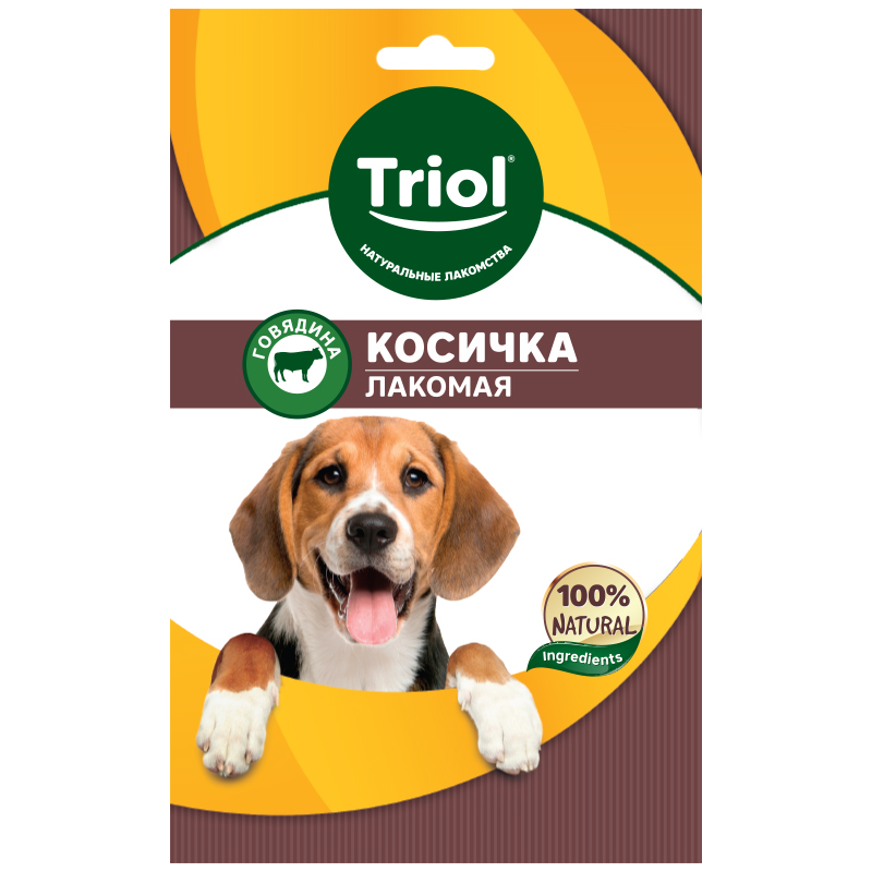 Косичка говяжья лакомая для собак, 40г 4