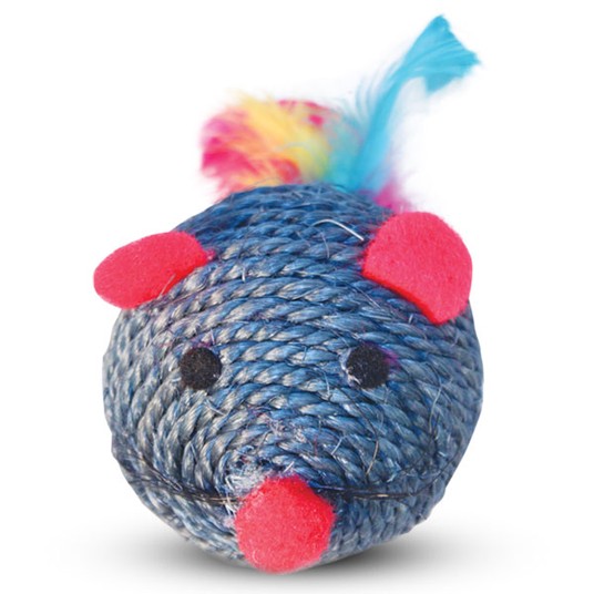 Игрушка для кошек из сизаля "Мышонок", 65мм