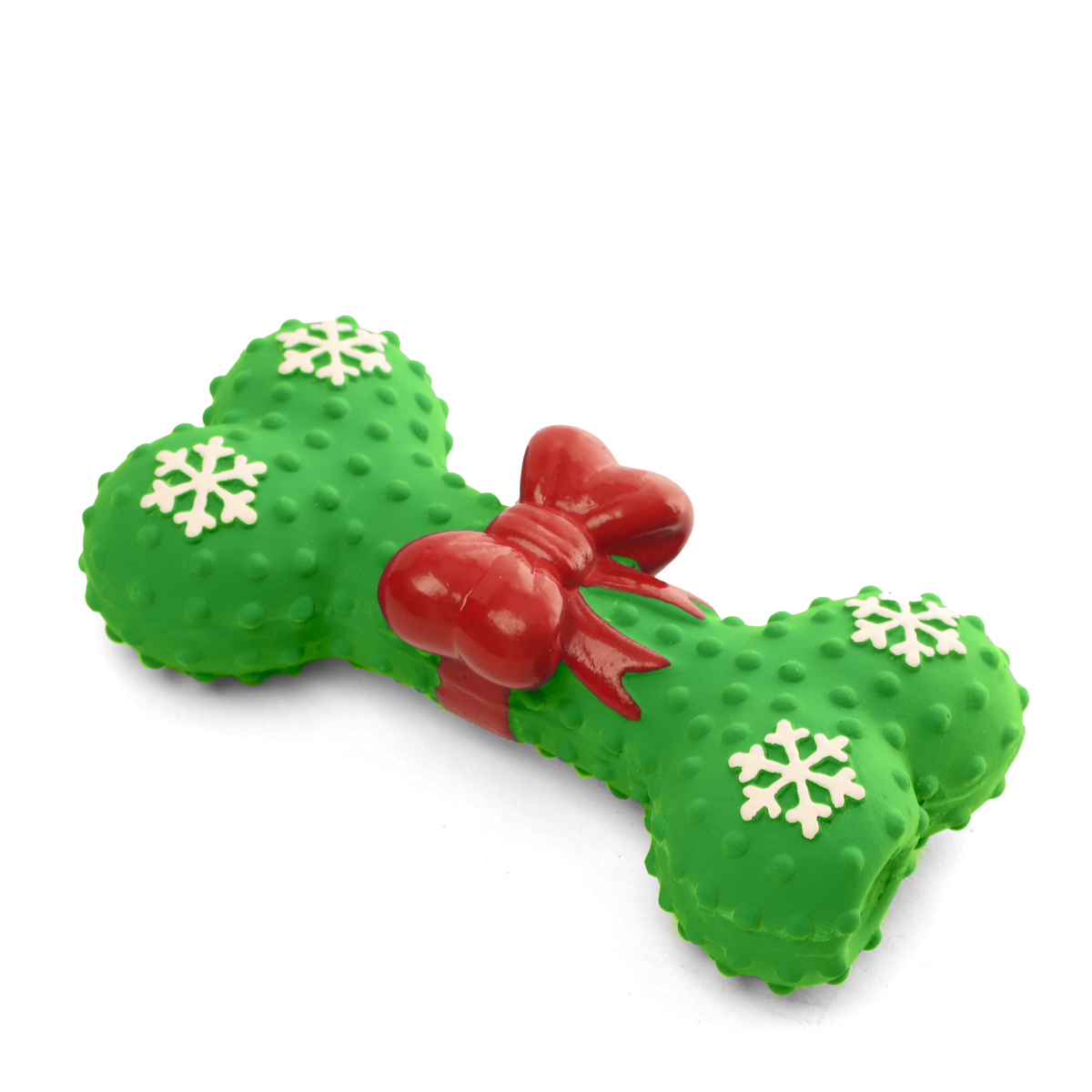 NEW YEAR Игрушка из латекса для собак "Кость новогодняя", 150мм 3