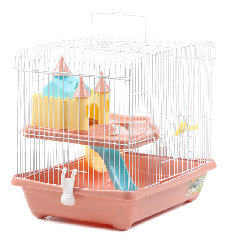 Клетка YD301 для мелких животных, эмаль, персиковая, 350*260*310мм 3