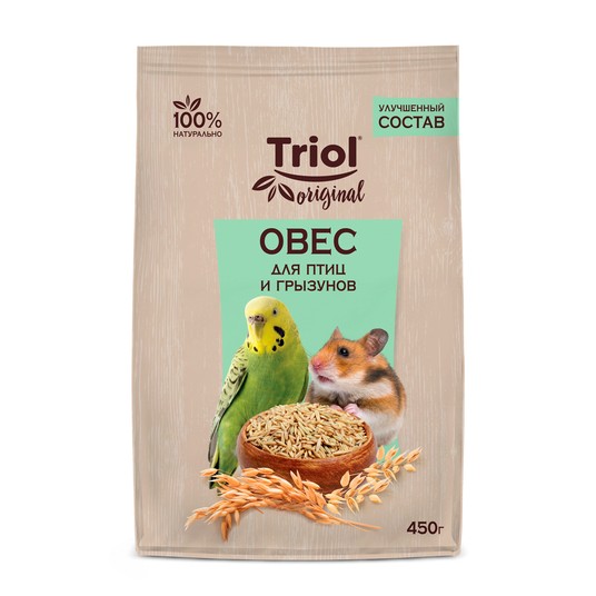 Original Корм для птиц и грызунов овёс, 450г