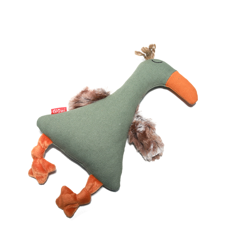 Игрушка для собак Утка шуршащая с пищалкой 25см, серия CATCH & FETCH ECO 2