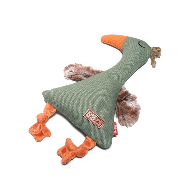 Игрушка для собак Утка шуршащая с пищалкой 25см, серия CATCH & FETCH ECO 3