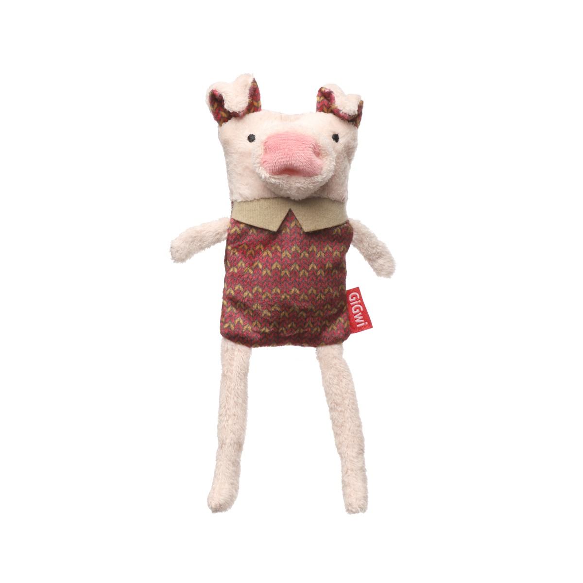 PLUSH FRIENDZ Игрушка мягкая для собак "Поросёнок со сменными пищалками", 190мм 1