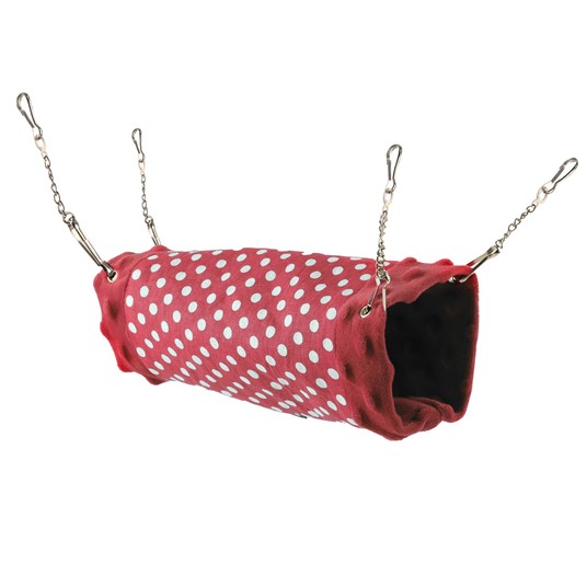 Гамак-туннель для мелких животных "Клубника", 220*80*80мм