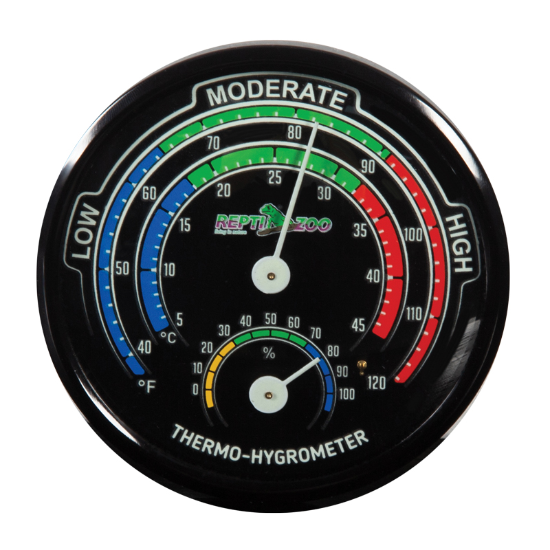 Термогигрометр аналоговый, светящийся 04RHT, d75мм 1