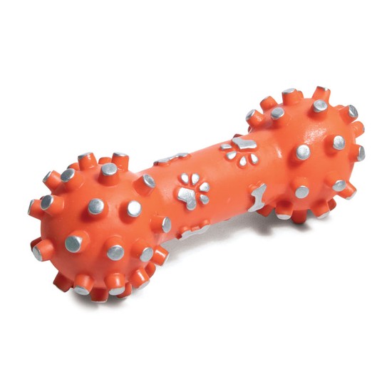 Игрушка для собак "Гантель с шипами", 200мм