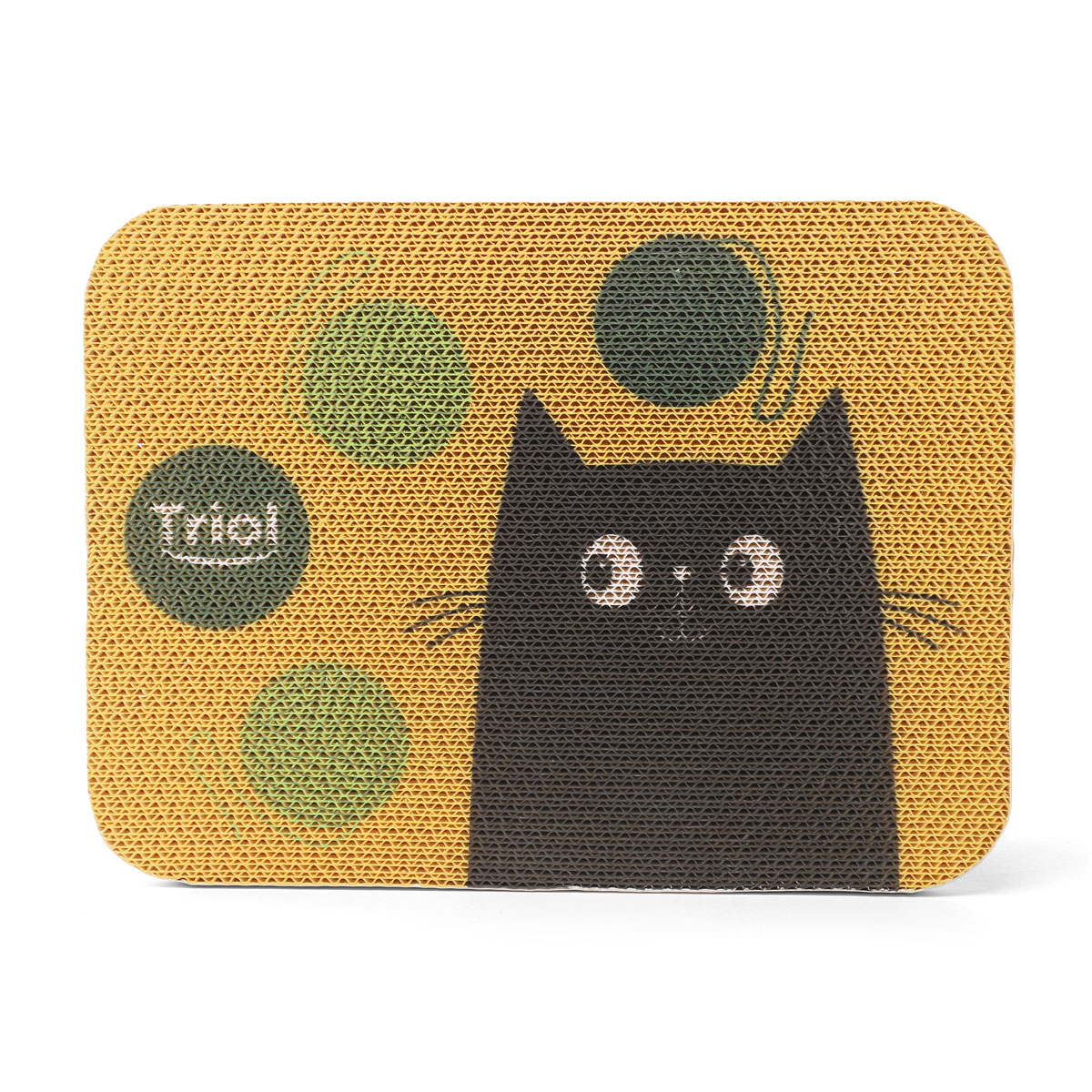 Когтеточка-лежанка из гофрокартона "Клубочки", 400*300*20мм 3