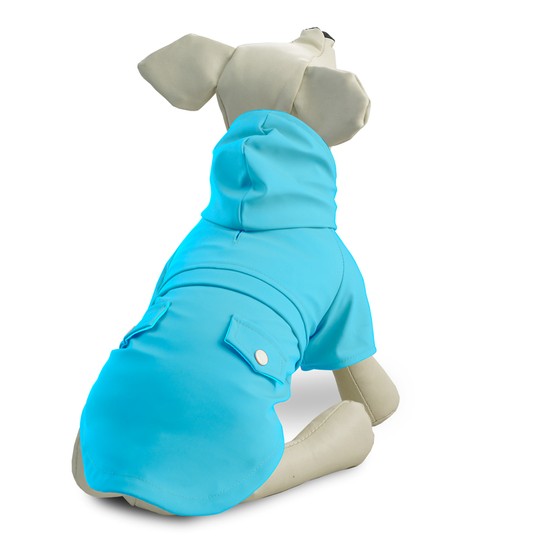 Попона-дождевик "Денди" XS, голубая, размер 20см, серия BE TRENDY