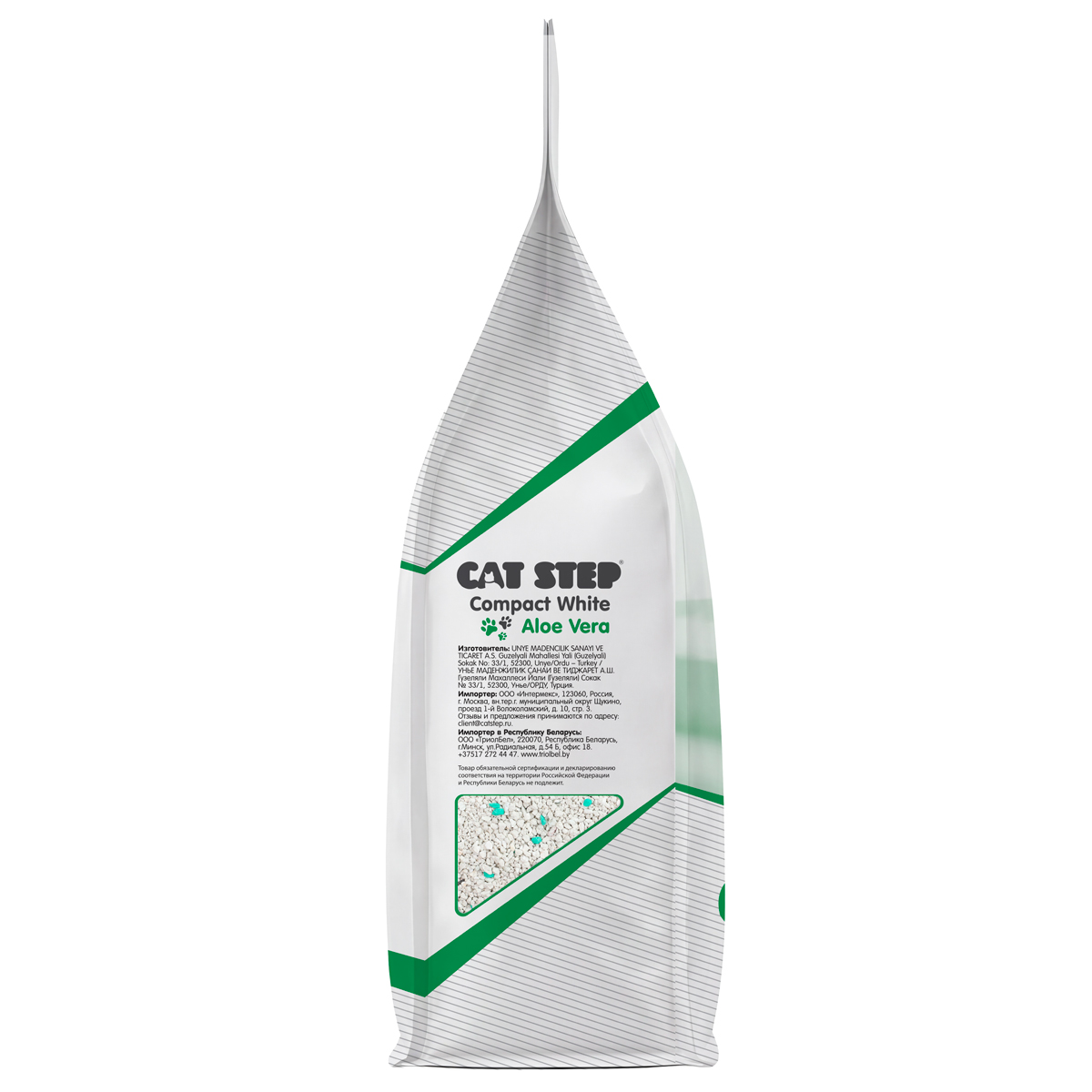 Compact White Aloe Vera Наполнитель минеральный комкующийся, 10л 4