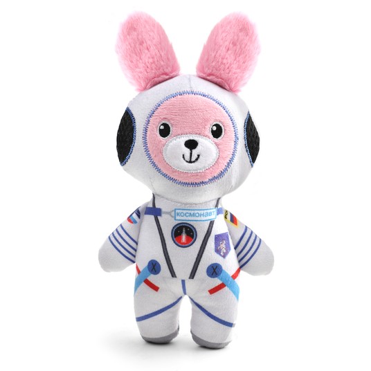 Игрушка мягкая для собак "Заяц-космонавт", 220мм