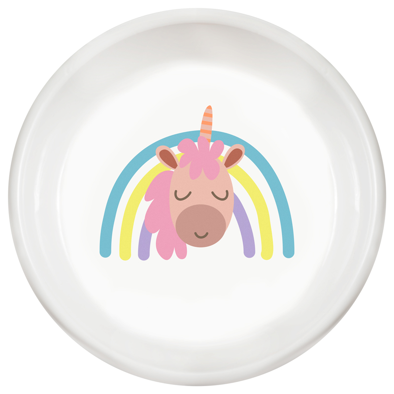 Миска керамическая на резинке "Единорог", 0,45л 2