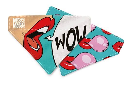 Двухсторонняя бандана на ошейник для собак, Миссис Пин-Ап, L