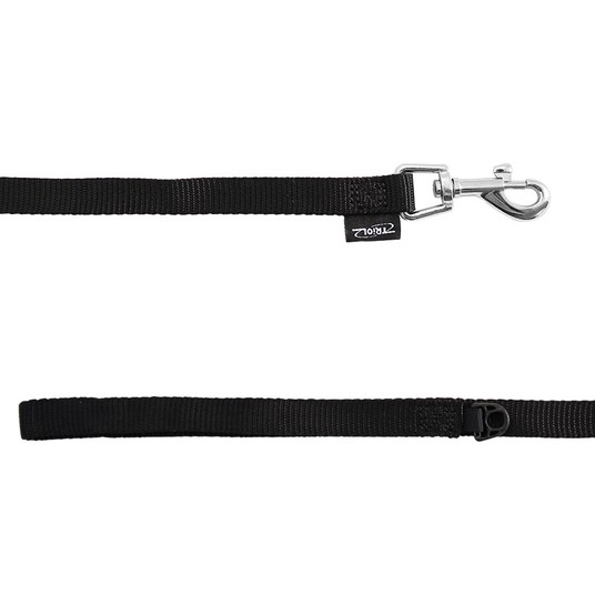 Поводок нейлоновый "Стандарт" M, чёрный, 20*1200мм