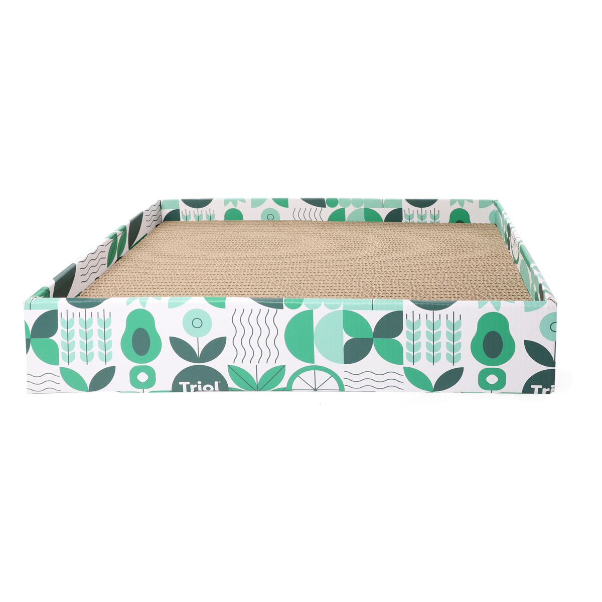 Когтеточка-лежанка из гофрокартона с 3-мя сменными блоками "Кейс", 430*255*80мм 3