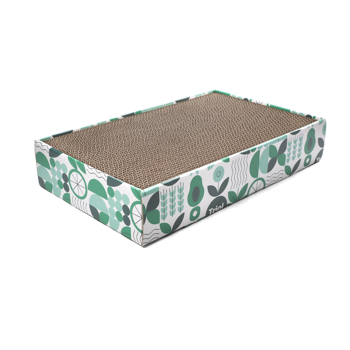 Когтеточка-лежанка из гофрокартона с 3-мя сменными блоками "Кейс", 430*255*80мм 1