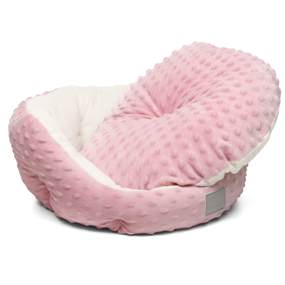 Лежанка для животных круглая "Малыш" S, розовая, 400*400*160мм, серия PUPPY 2