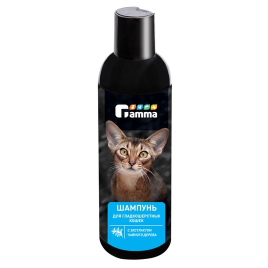 Шампунь для гладкошёрстных кошек с экстрактом чайного дерева, 250мл