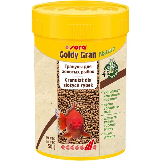 Корм для золотых рыбок, основной в гранулах "Goldy Gran", 100 мл, 30 г