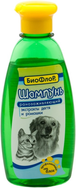 БиоФлор шамп."Ранозаживляющий" д/соб.и кош. 245мл (1/15) ромашка