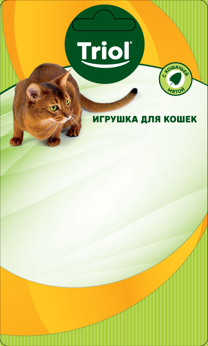 Игрушка мягкая для кошек "Рыбка с перьями", d90/160мм 2