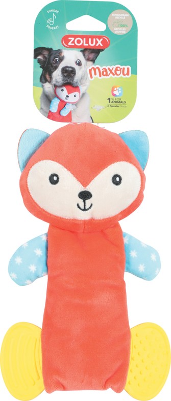 Плюшевая игрушка с пищалкой и элементами EVA "Хитрый лис"