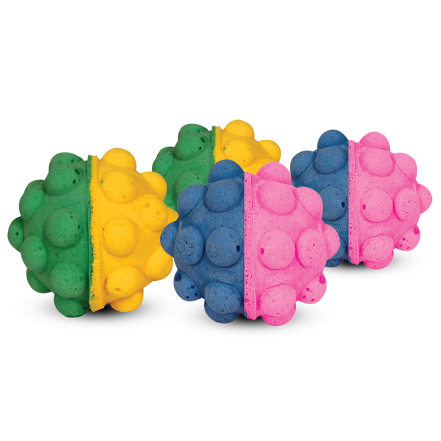 Игрушка для кошек "Мяч-мина", d45мм (уп.4шт.) 2