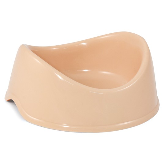 Миска пластиковая "Бисквит", бежевая, 0,15л