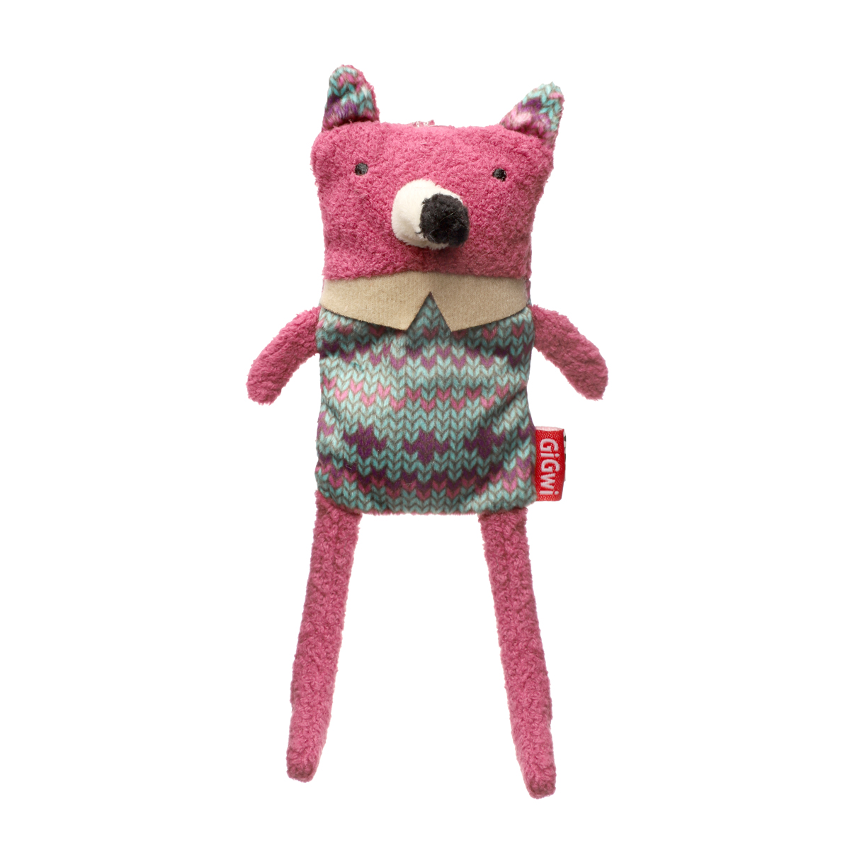 PLUSH FRIENDZ Игрушка мягкая для собак "Лисичка со сменными пищалками", 195мм 1
