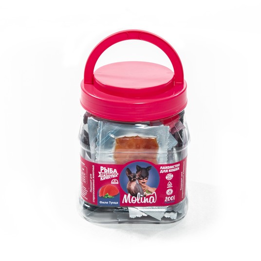 Лакомство для кошек, Филе тунца, 200 г, 40 шт