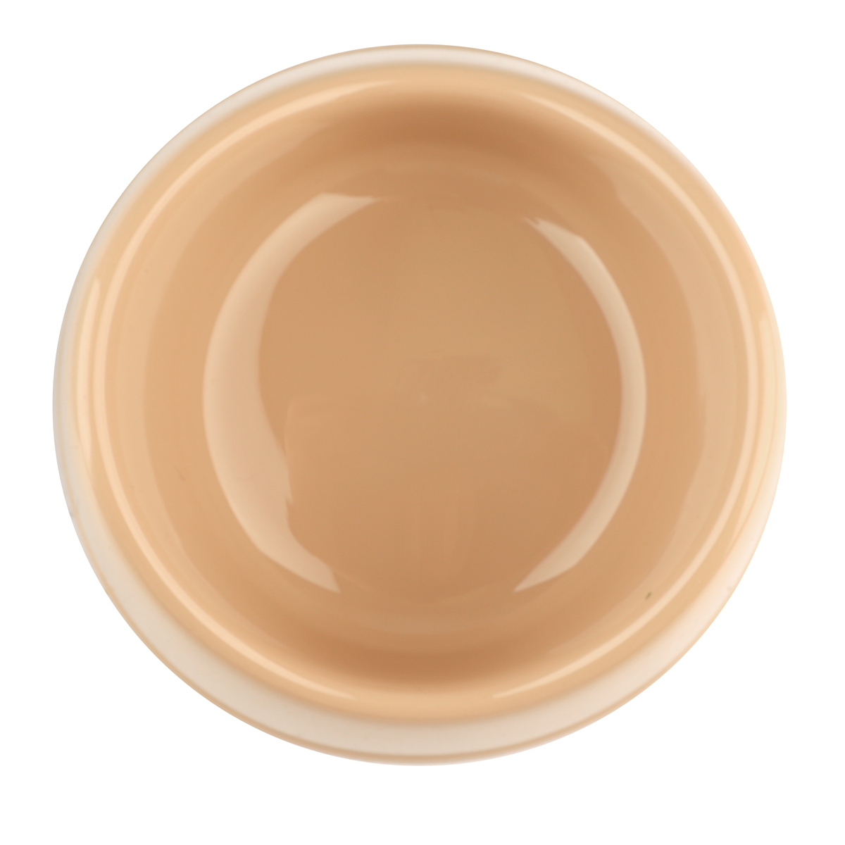 Миска пластиковая "Бисквит", бежевая, 0,15л 2