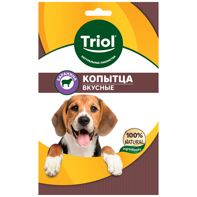 Копытца бараньи вкусные для собак, 65г 2