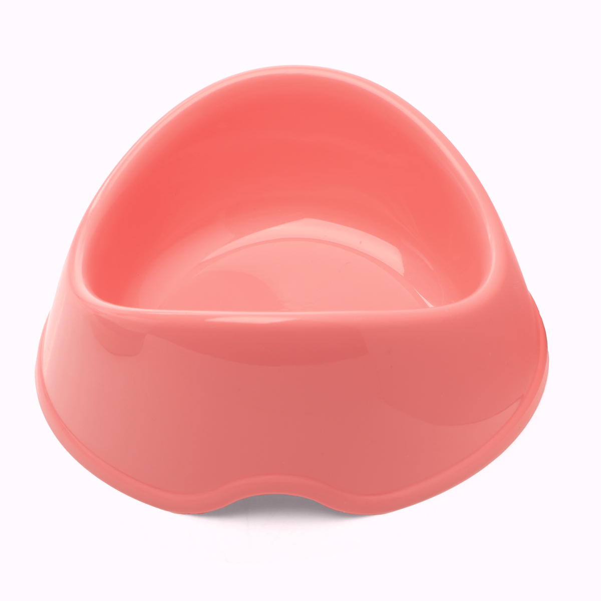 Миска пластиковая "Бисквит", коралловая, 0,25л 6