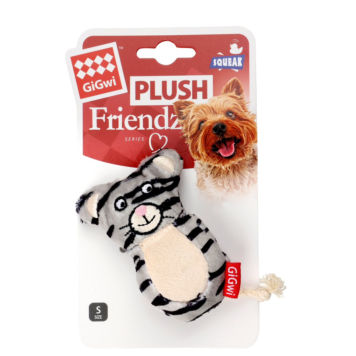 Игрушка для собак Кот с пищалками 9/12,5см, серия PLUSH FRIENDZ 4