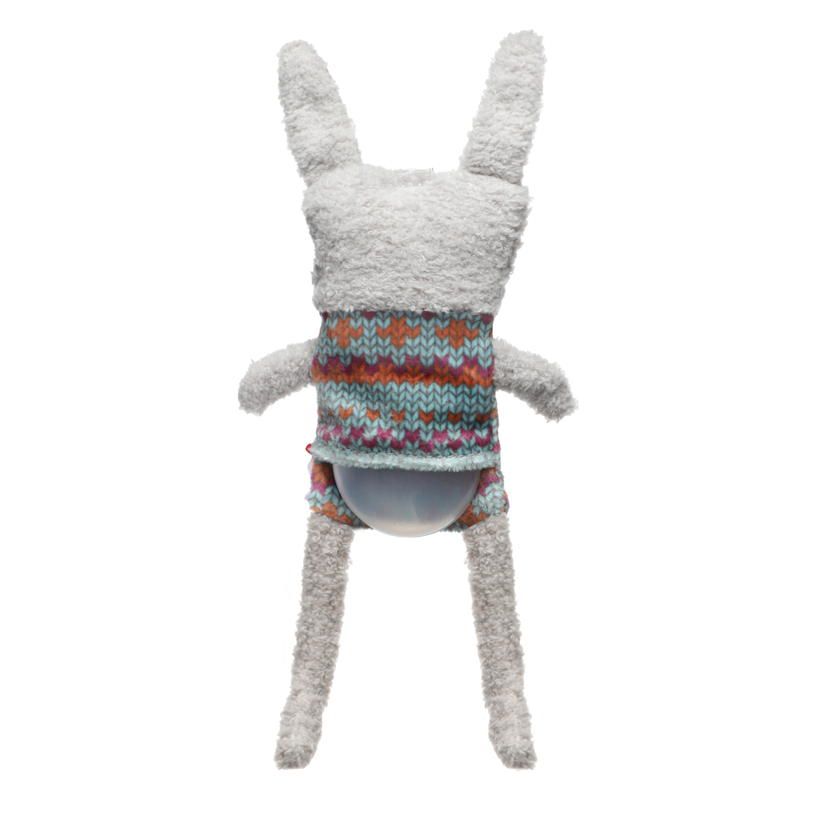 PLUSH FRIENDZ Игрушка мягкая для собак "Зайчик со сменными пищалками", 230мм 2