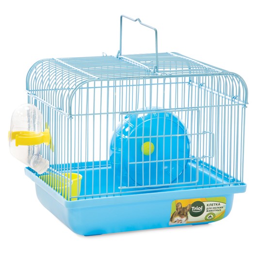 Клетка для мелких животных YD259B, эмаль, голубая, 225*170*190мм