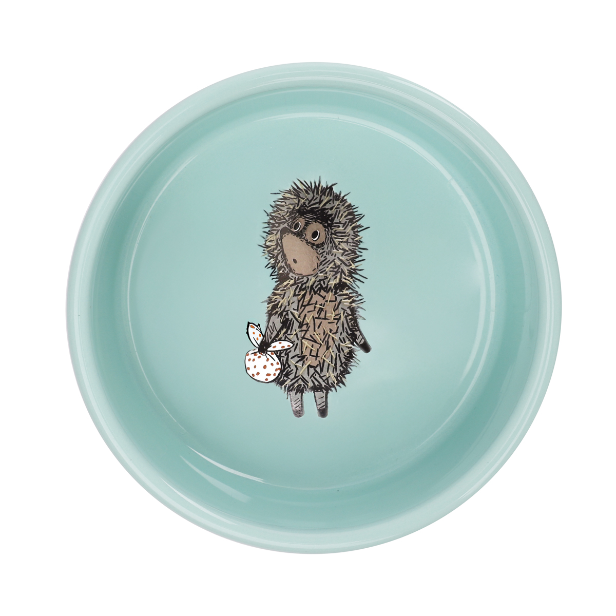 СОЮЗМУЛЬТФИЛЬМ Миска для животных керамическая на подставке "Ёжик-мечтатель", 0,4л 4
