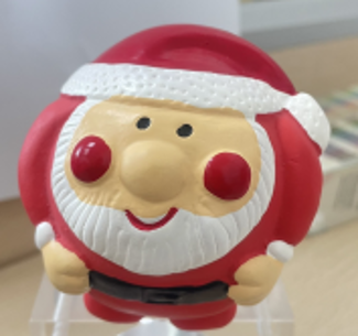 NEW YEAR Игрушка из латекса для собак "Санта", 80мм 2