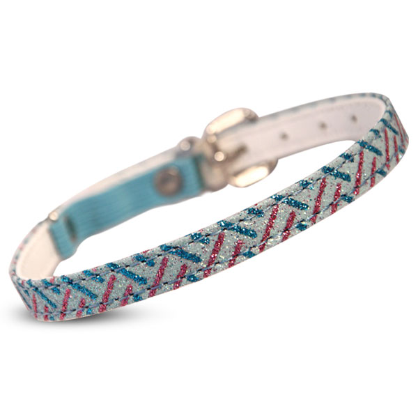 Ошейник из искусственной кожи "Блеск" XS, 10*350мм 3