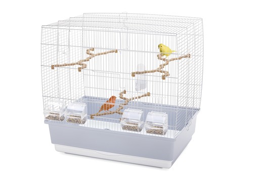 Клетка для птиц IRENE 4, цвет серо-бежевый, 59х38х56см