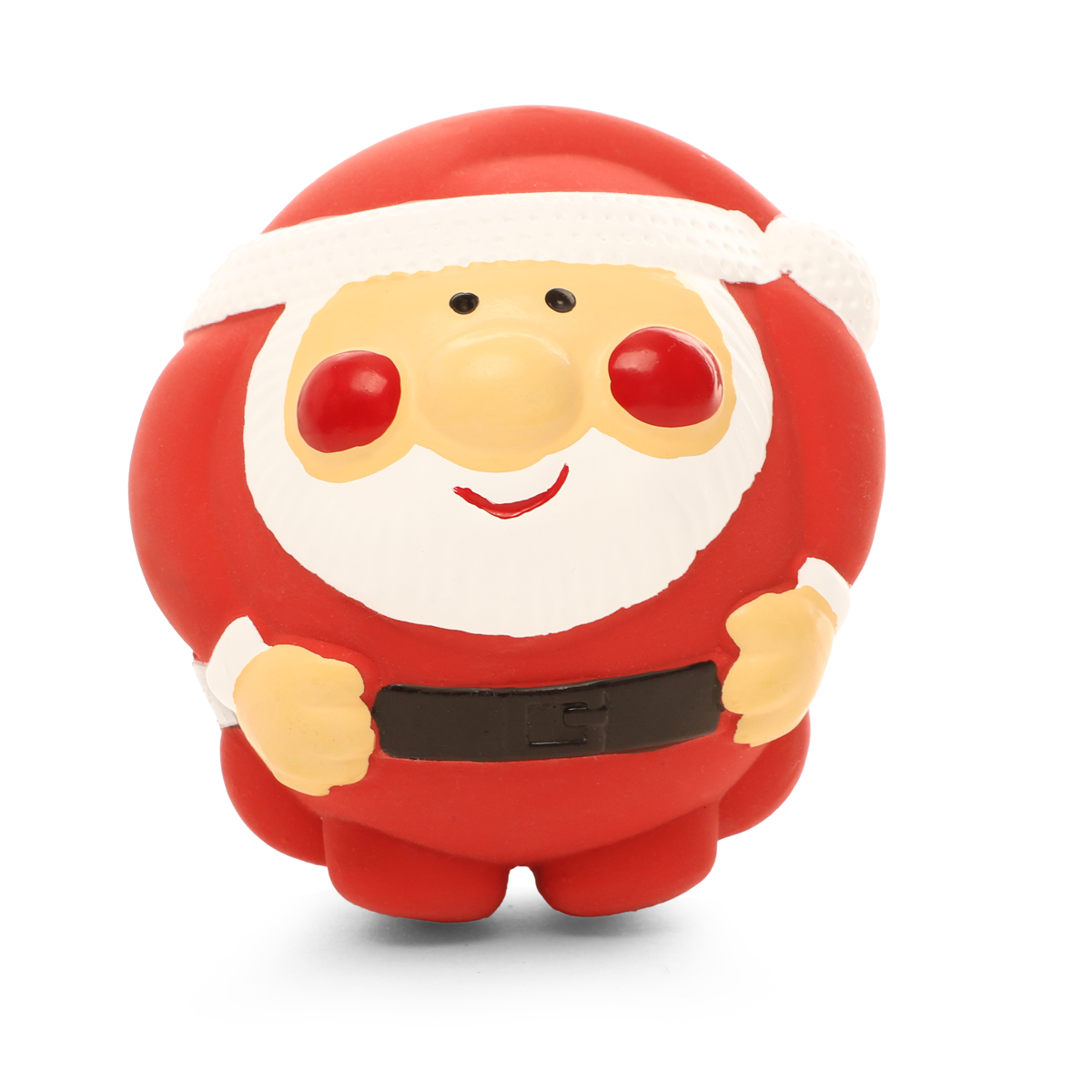NEW YEAR Игрушка из латекса для собак "Санта", 80мм 1