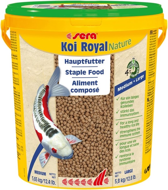 Корм для прудовых рыб "Koi Royal Nature Large", 21 л, 5.8 кг