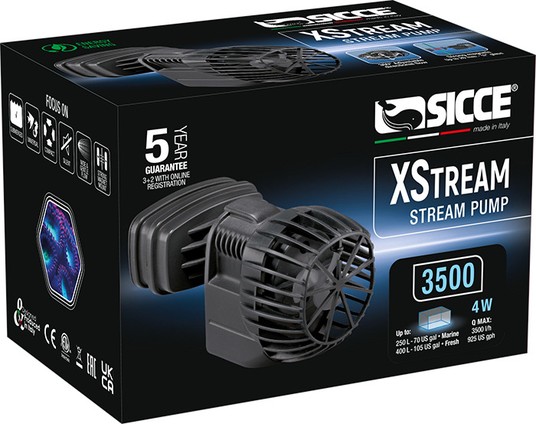 Помпа течения "XStream", 3500 л/ч, 94х50х40 мм