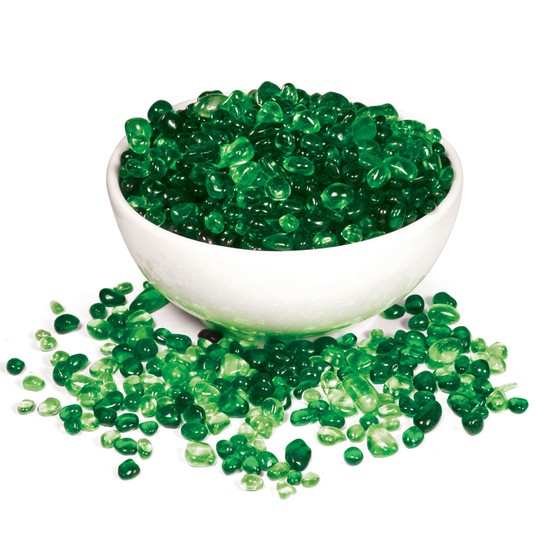 Грунт акриловый "Бетта", зелёный, 2-4мм, (пакет 0,4кг)