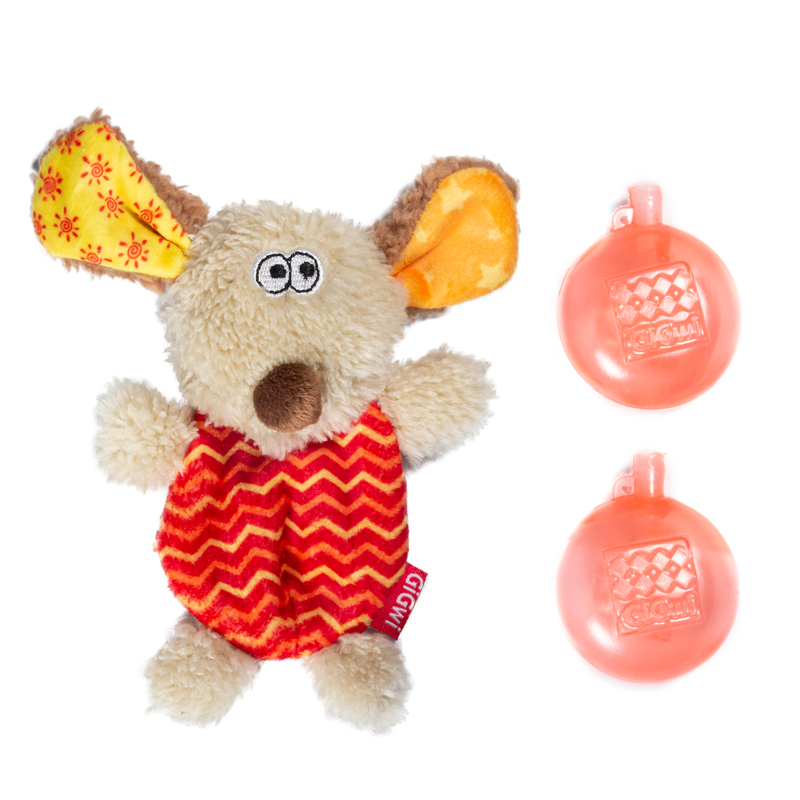 Игрушка для собак Собачка со сменными пищалками 13см, серия PLUSH FRIENDZ 5