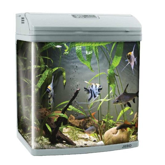 Аквариум 338R, серебристый, 35л, 380*270*460мм