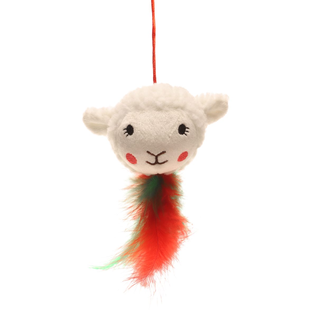 NEW YEAR Игрушка-дразнилка для кошек "Барашек", 500мм 2