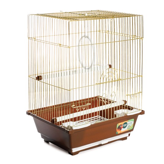Клетка 2105G для птиц, золото, 300*230*390мм
