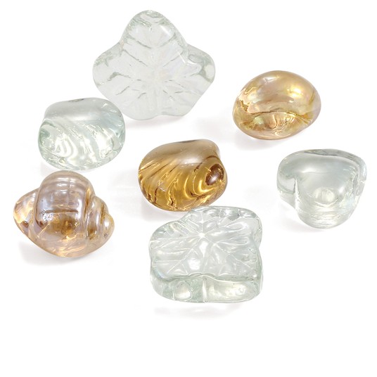 Грунт стеклянный "Набор №2", разноцветный, 20-25мм, (пакет 0,5кг)