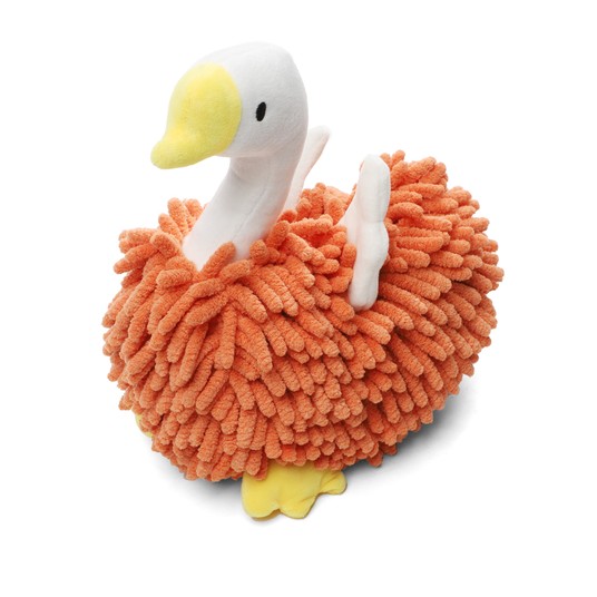 Игрушка мягкая для собак "Лохматый гусь", 220мм